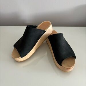 BRYR Norma clog size EU 38 coal leather